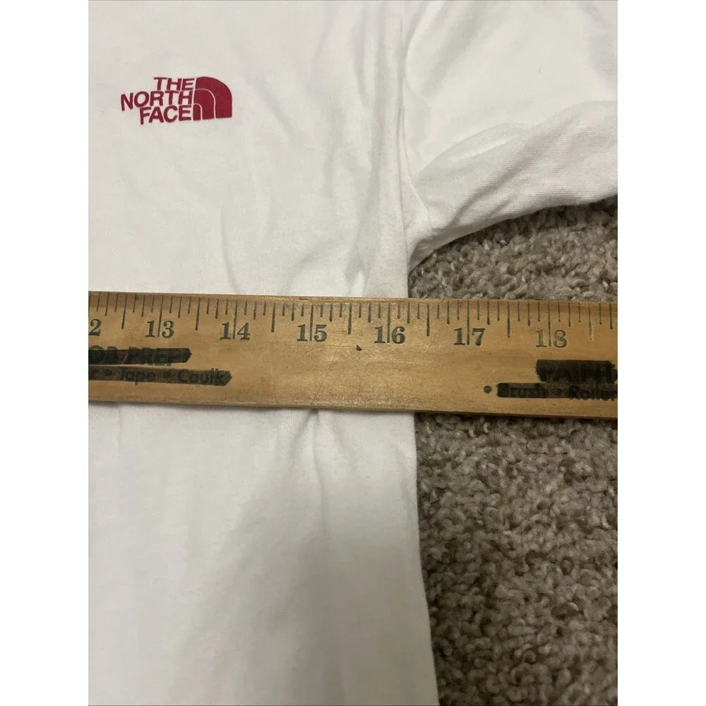 The North Face Fine Alpine Equipment Graphic T-shirt Men Red Long Sleeve Small